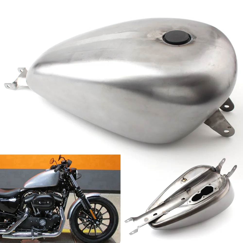 Motorcycle Fuel Tank Custom 3.3 GAL EFI Oil Gas Tank For Harley Davidson Sportster XL883 XL1200 Forty-eight 2004-Up