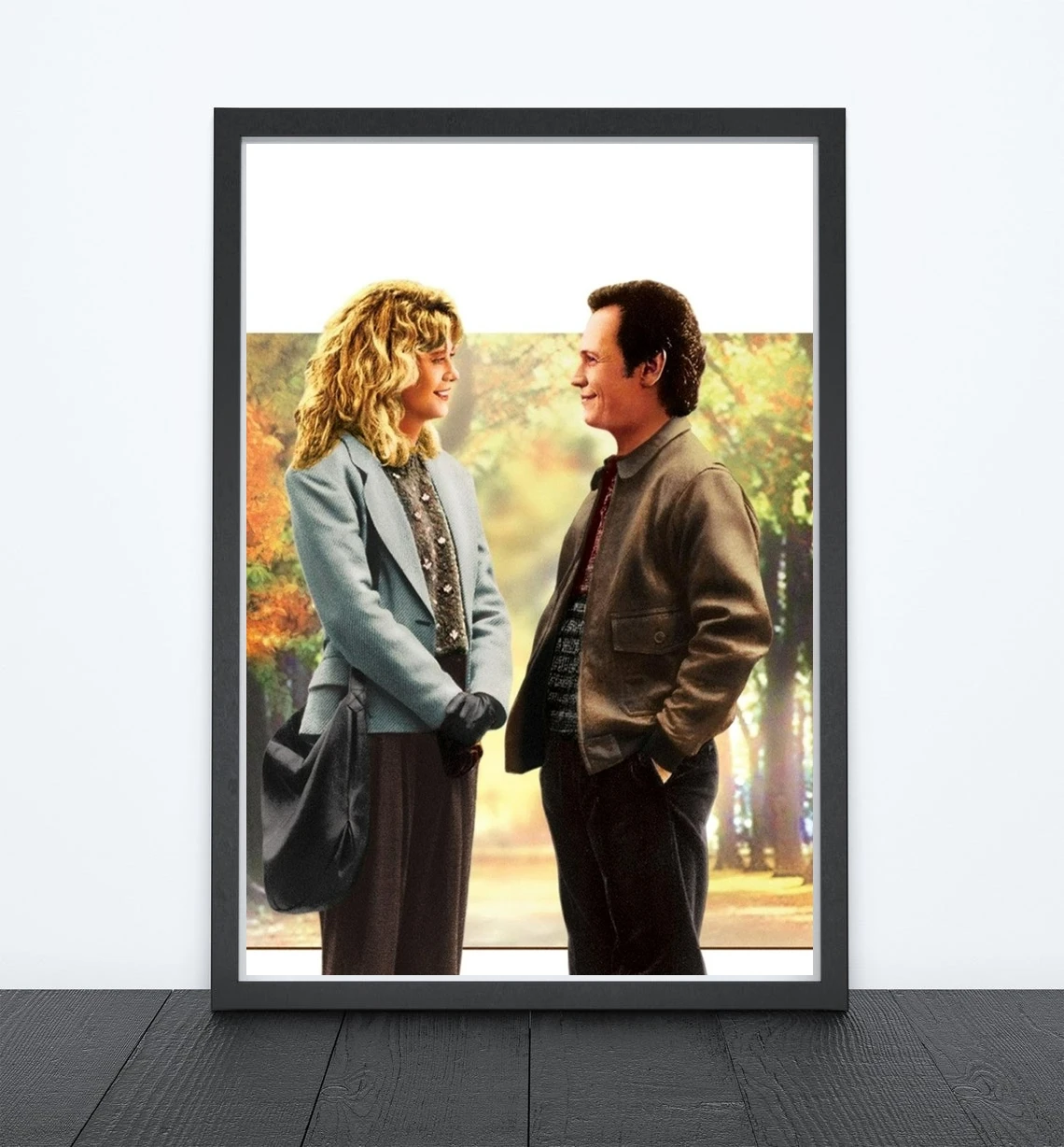 When Harry Met Sally... (1989) Poster American Romantic Comedy Film Billy Crystal Meg Ryan Movie Print Art Gift