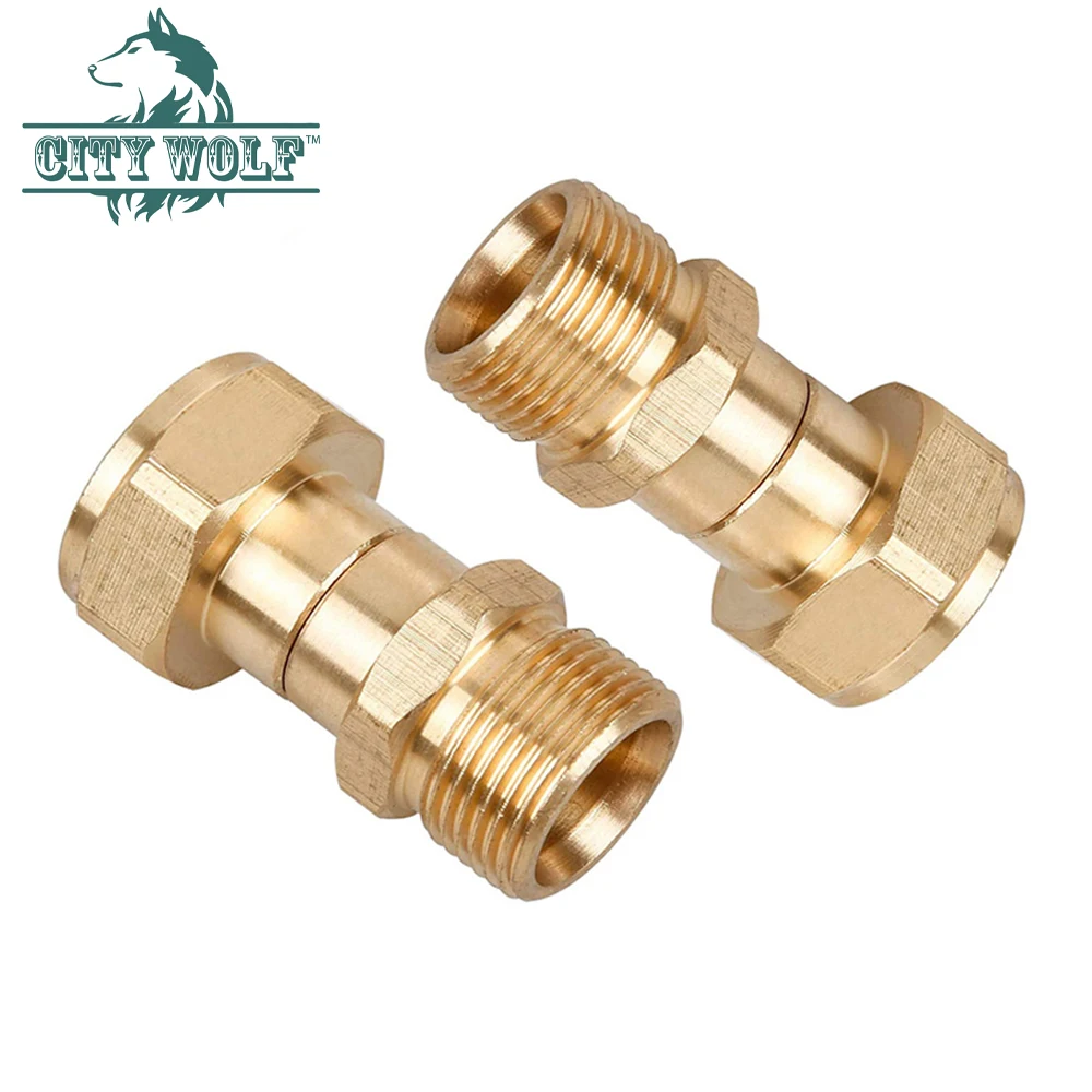 

High Pressure Washer Swivel Connector Joint Hose Fitting M22 14mm Anti-tangle Thread 360 Degree Rotation Hose Sprayer Connector