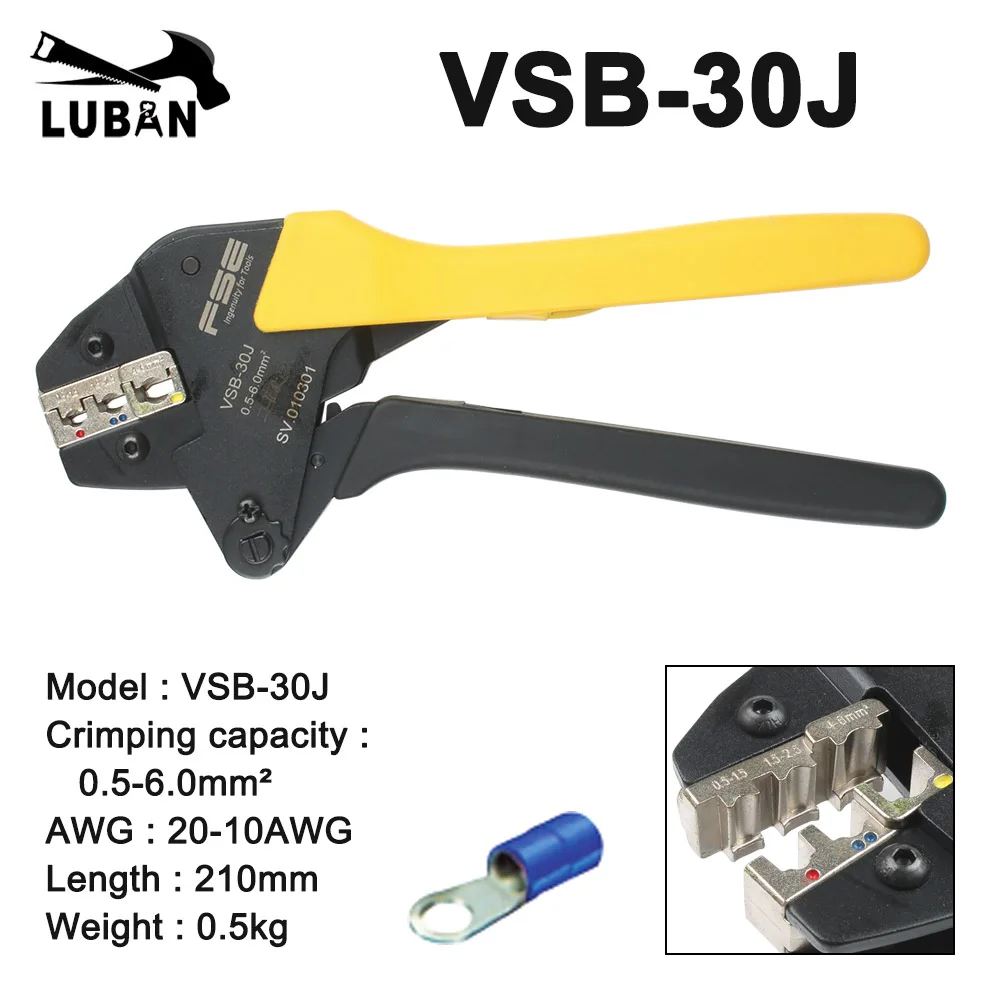 VSB-03B VSB-10A VSB-10WF VSB-30J High-quality Crimping Pliers High Precision Terminal Crimp Self-adjusting Tools
