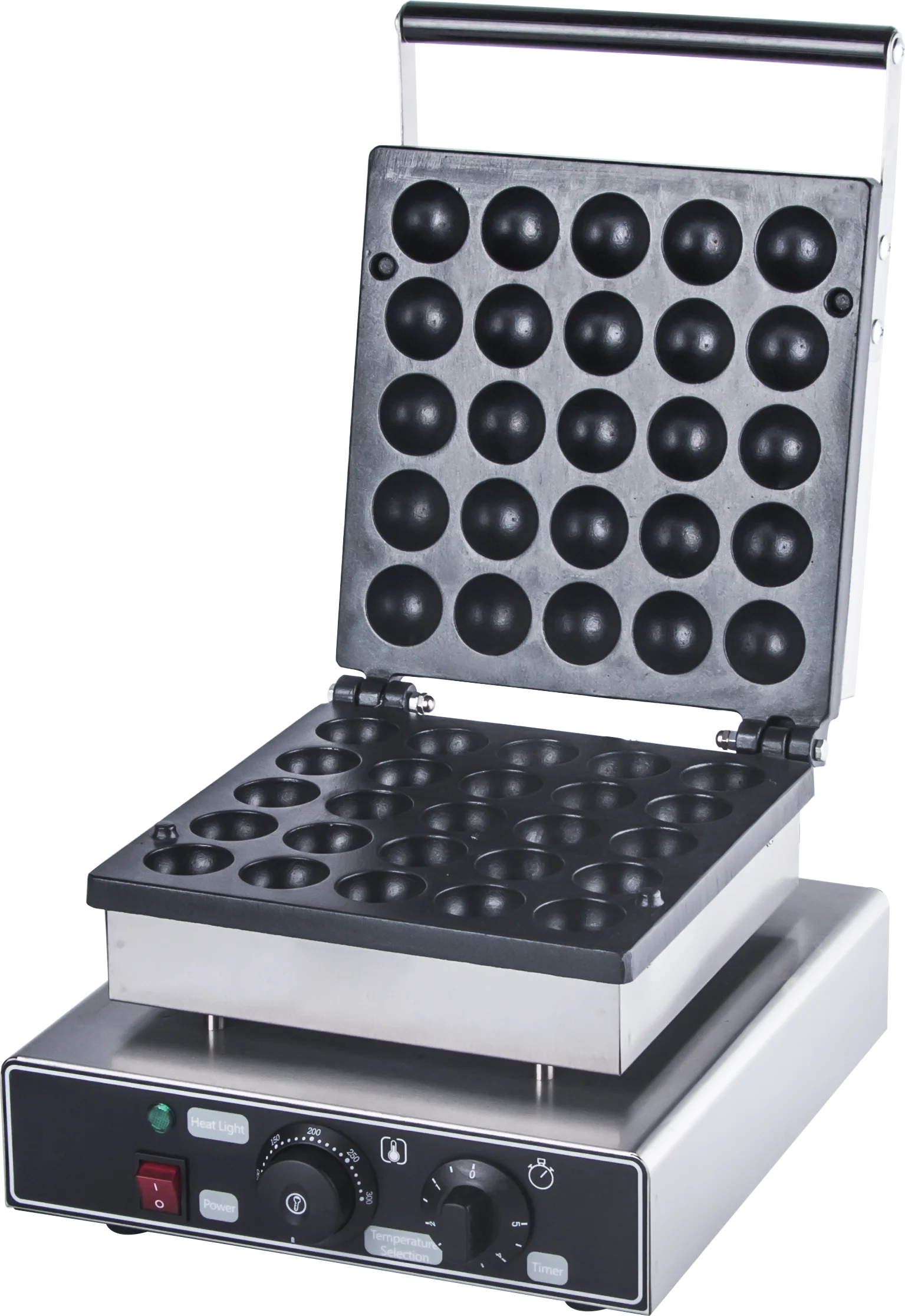 2020 popolare attrezzatura da forno waffle ball maker 25 fori bomba che brucia macchina takoyaki