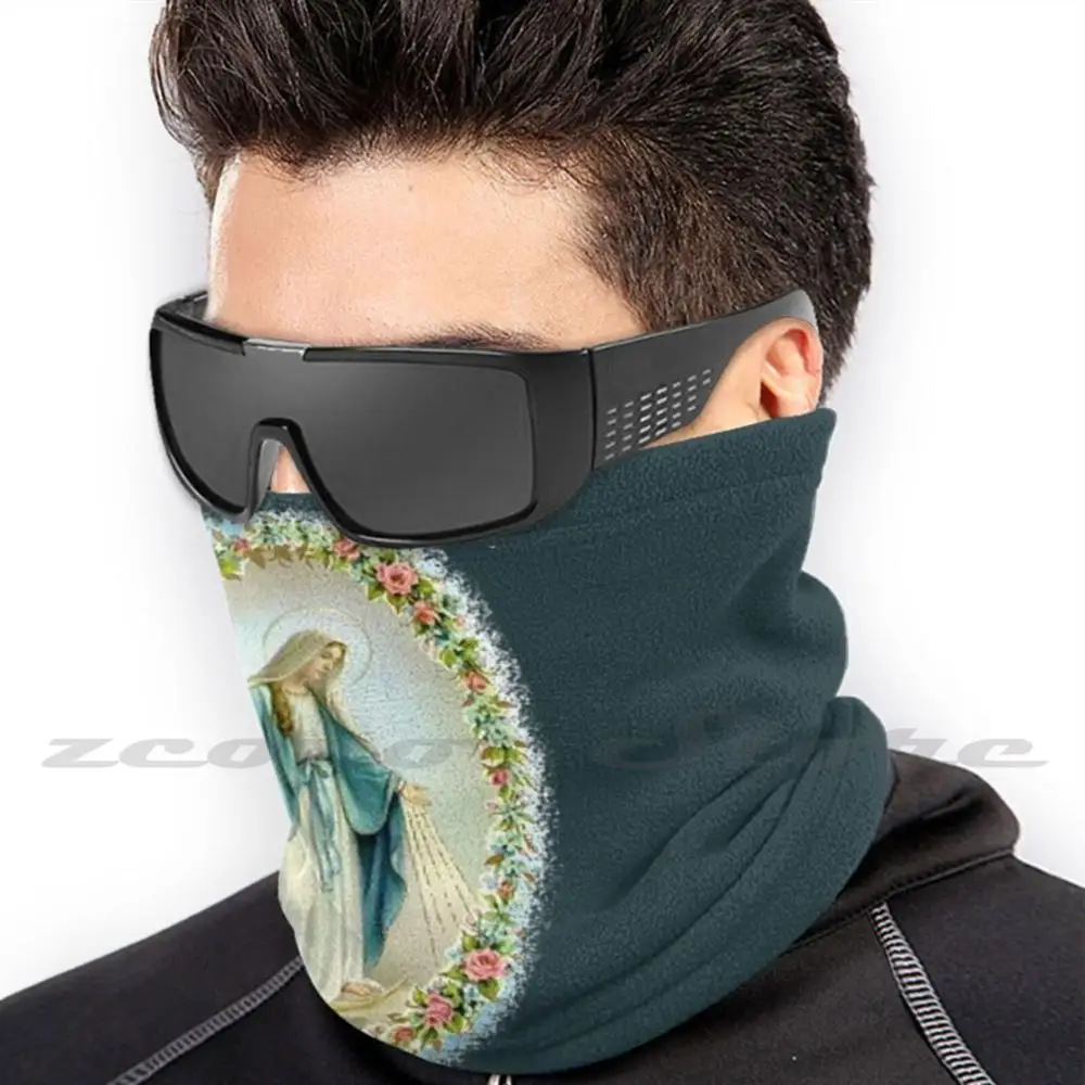 Modello personalizzato filtro lavabile Pm2.5 maschera per bambini adulti vergine maria Secret Coin Apparition Fatima Angelus Paris Virtuous Sick