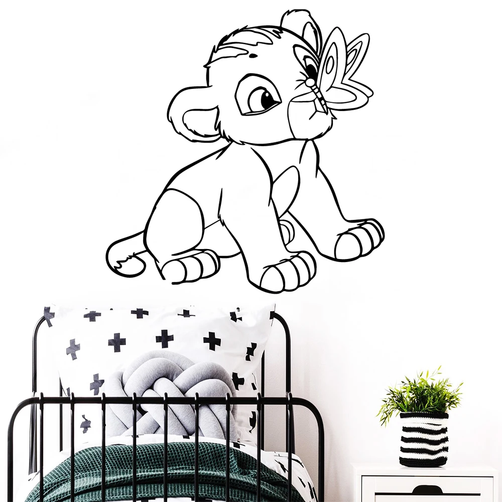 Cute Animals Wall Sticker Vinyl Art Wallpaper For Kids Rooms Baby Room Decorative Wall Decals Stickers Mural Wall Decor