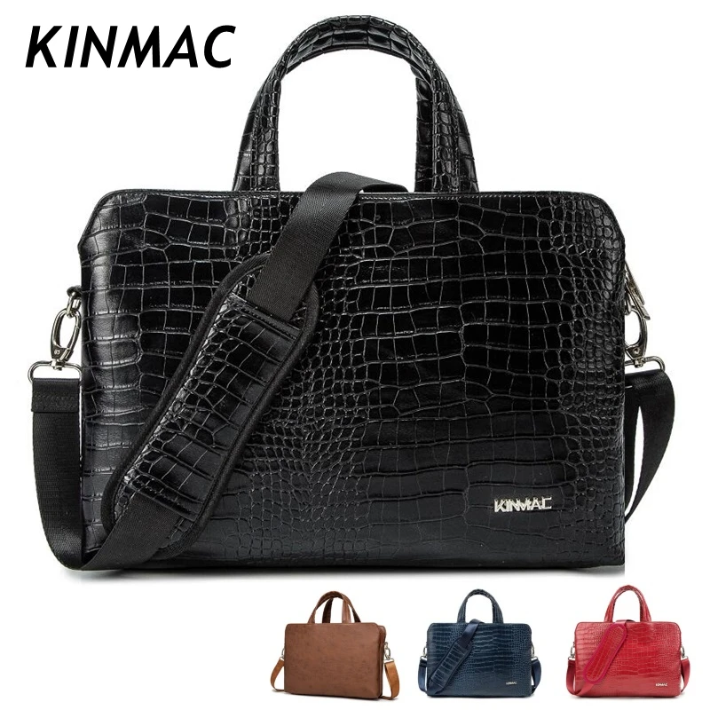 Kinmac Brand Laptop Bag 13,14,15,15.6,16 Inch,Messenger Handbag Shockproof Man Lady Leather Case For MacBook Notebook Dropship