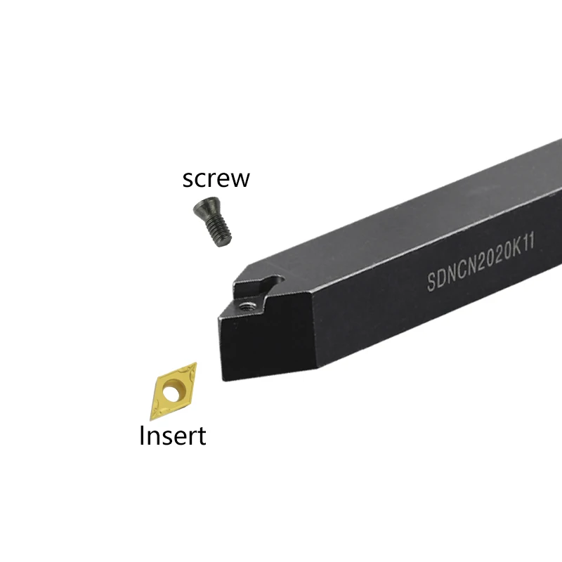 Imagem -02 - Suporte de Ferramenta de Rotação Externa Tridimensional Dcmt Conjunto de Ferramentas de Corte Cnc de Torno e Carboneto Peça Sdncn1212h07 Sdncn1616h07 Sdncn2023k11