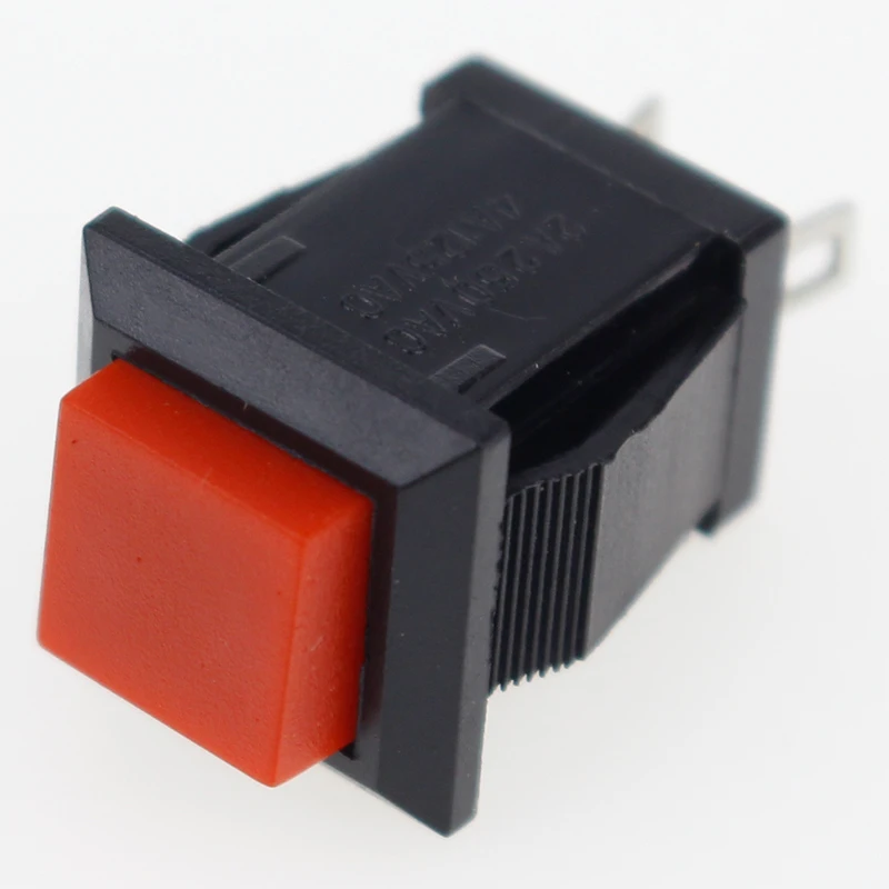 6PCS ON-OFF Momentary/Latching square push ON switch 2A 250V/4A 125V AC electric switch DS-429