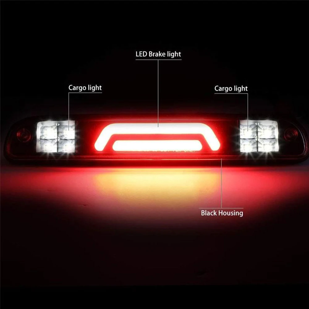 Third 3rd Brake Light For Ford Ranger F250 Super Duty F350 F450 F550 Cargo DRL Additional Rear High Mount LED Stop Lamp For Car