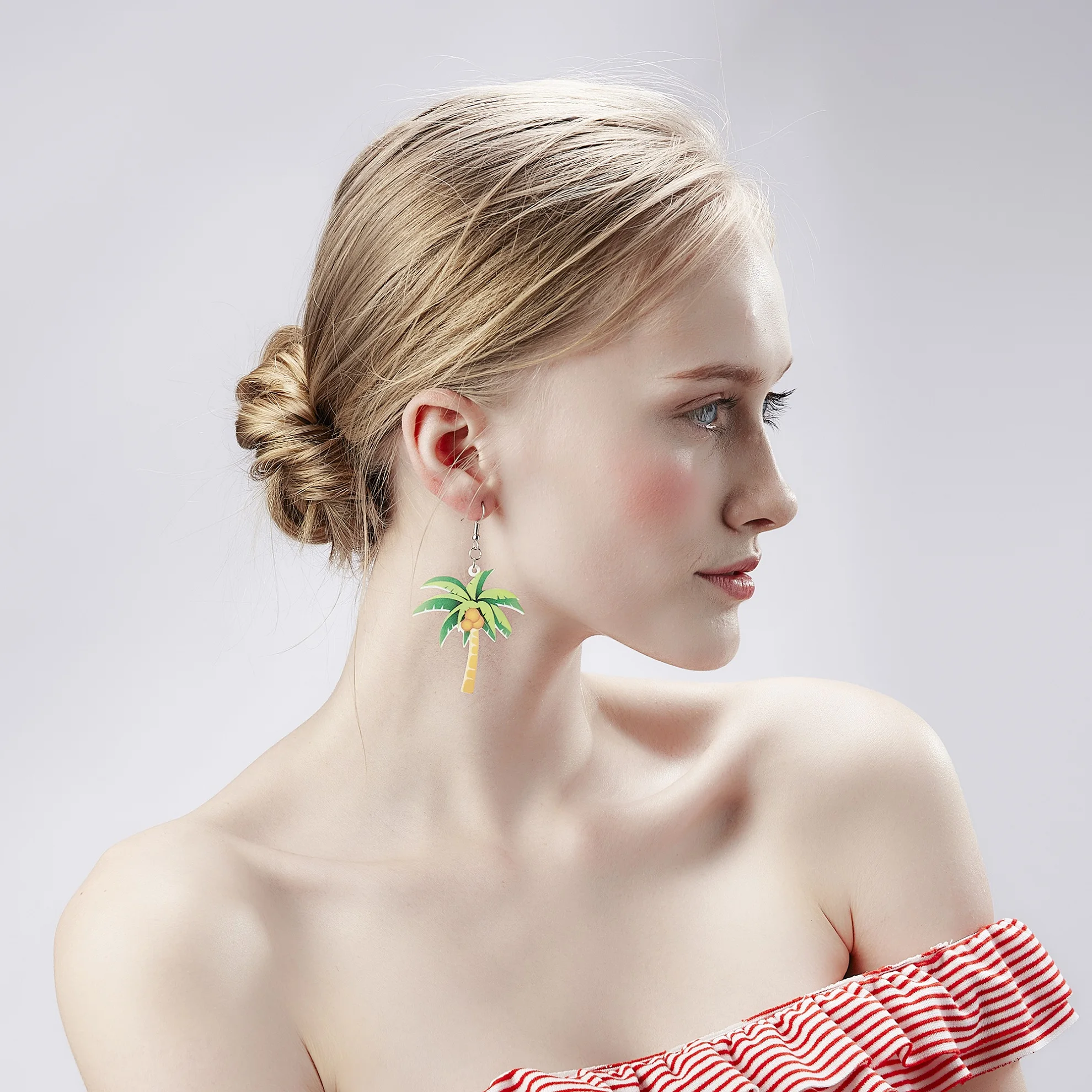New Cute Fruit Lady Earrings Strawberry Pineapple Tomato Kiwi Orange Cucumber Watermelon Apple Women Fruit Dainty Earrings