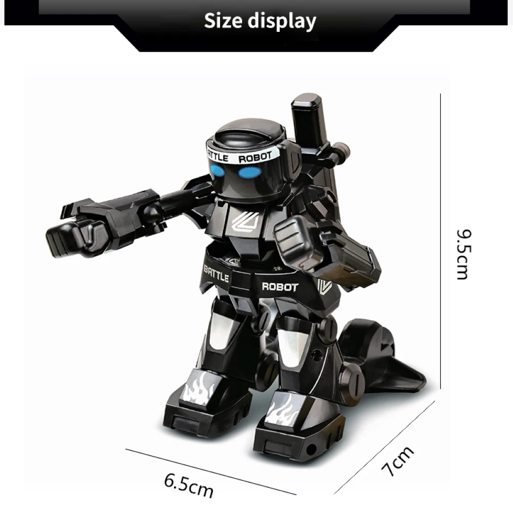 Mini robot de combat radiocommandé pour enfant, jouet électrique coule, boxe, boxe, gastronomie humanoïde, 2.4G, idée cadeau