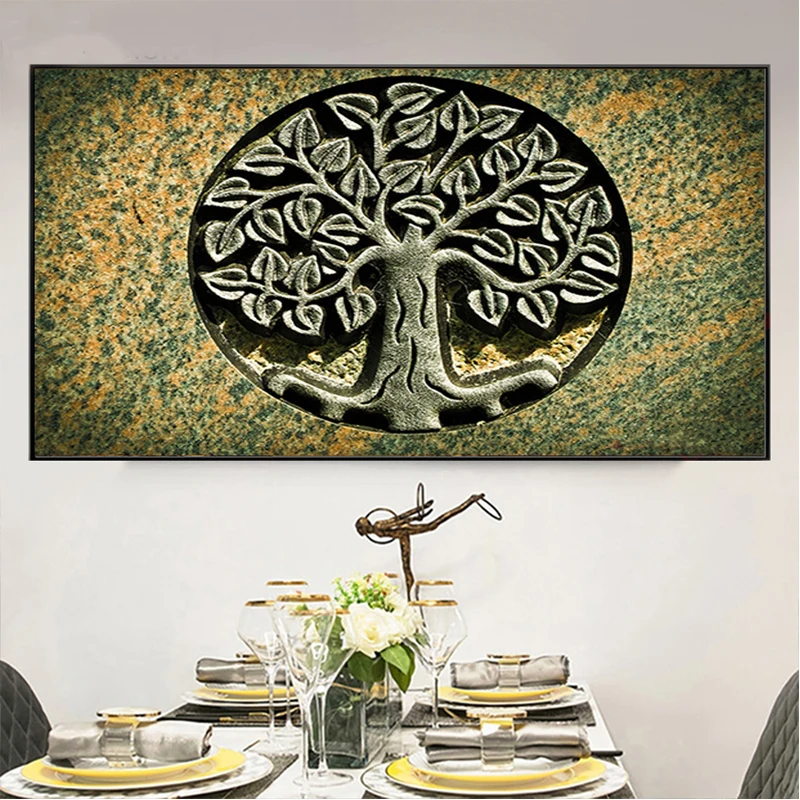 

Full Square round 5D Diy Diamond Painting Tree Symbol of lucky wealth Diamond Embroidery Mosaic Pictures Of RhinestonesZP-3712