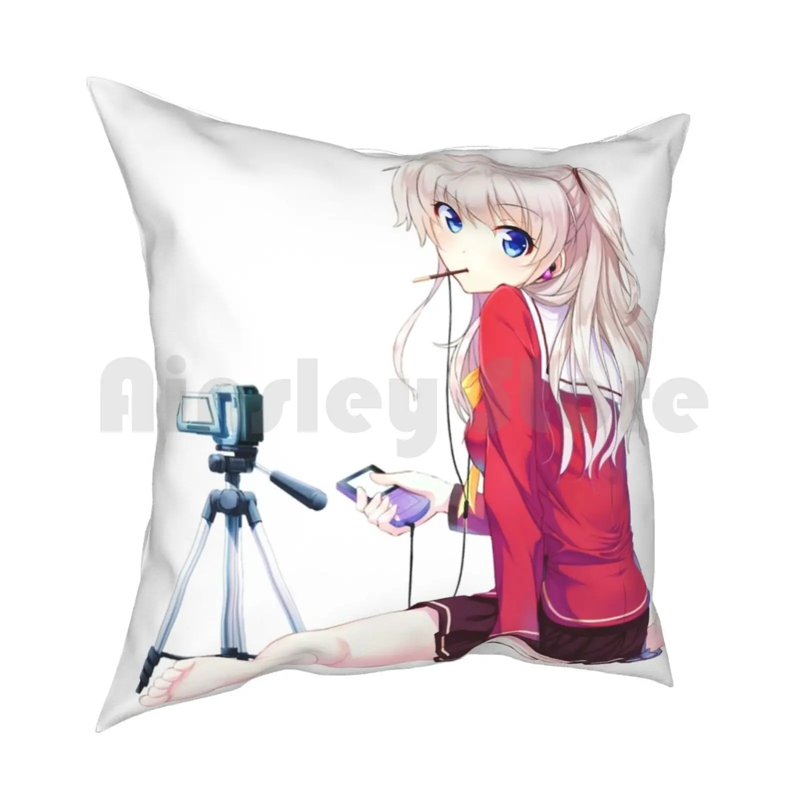 Charlotte , Nao Tomori Pillow Case Printed Home Soft Throw Pillow Charlotte Anime Charlotte Anime Nao Tomori Tomori Cute