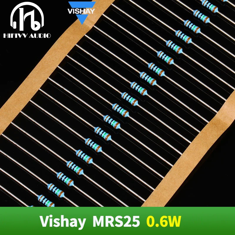 A lot of 20pcs HIFI Hi end Resistor Pack VISHAY BC MRS25 1% Resistance for AUDIO Amplifier Board DIY Accessories