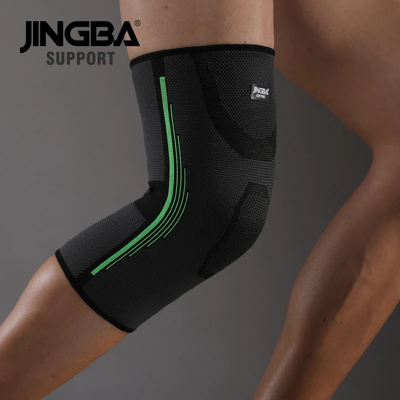 JINGBA SUPPORT Sport Fitness knee brace support Protective gear knee pads Elastic Basketball knee protector Volleyball joelheira