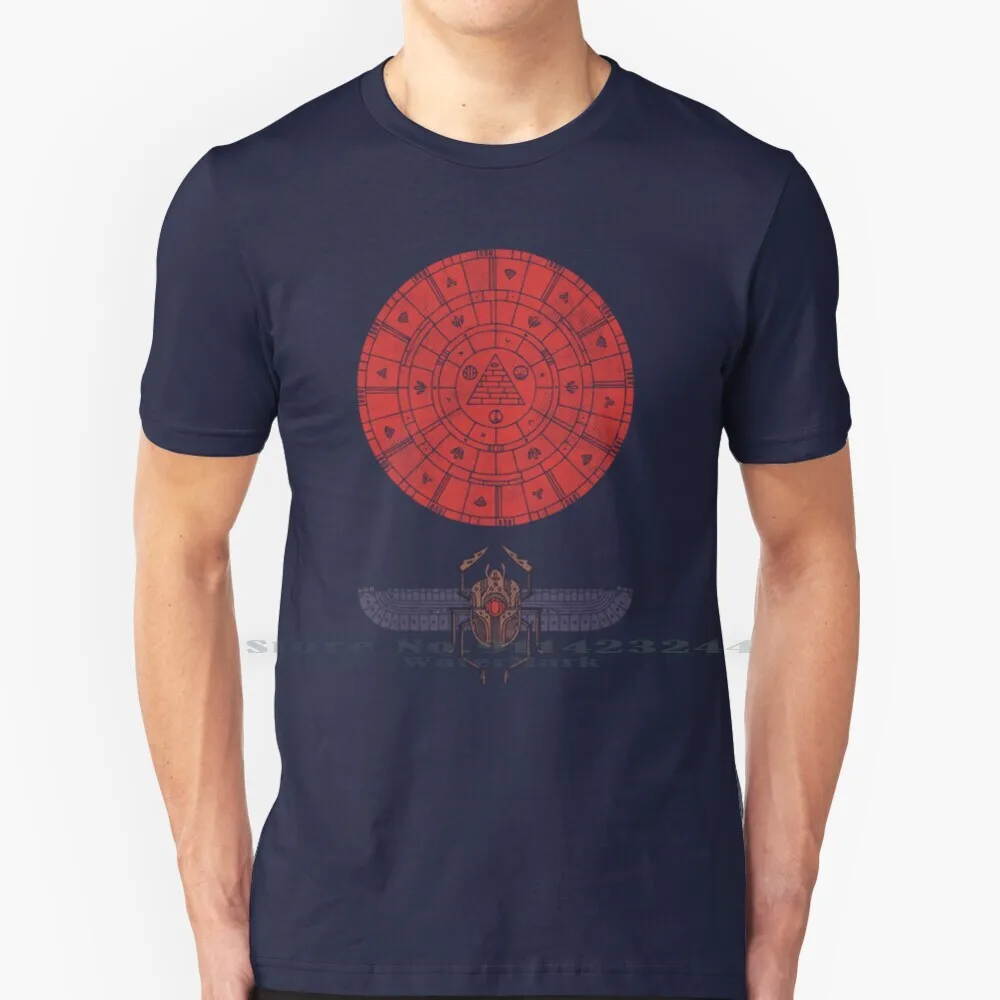 Sacred Sun T Shirt Cotton 6XL Scarab Nature Ancient Pyramid Concentric Beetle Abstract Symbolism Symbology Gem Hector Mansilla