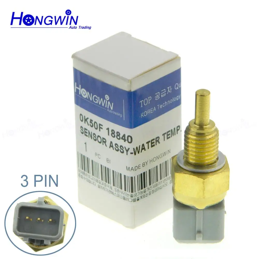 Genuine No.0K50F18840 Coolant Water Temperature Sensor Fits  Kia Rio Bongo Carnival K2900 Sedona Shuma Chery 1.3 1.5 1.6 1.8 2.5