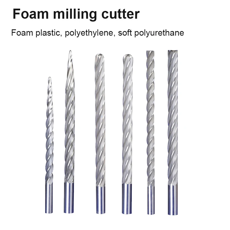 Ball Nose End Mills Taper Ball Head Foam Engraving Cnc End Mill Tools For Milling Foam Cnc Router Ball Nose Router Bite