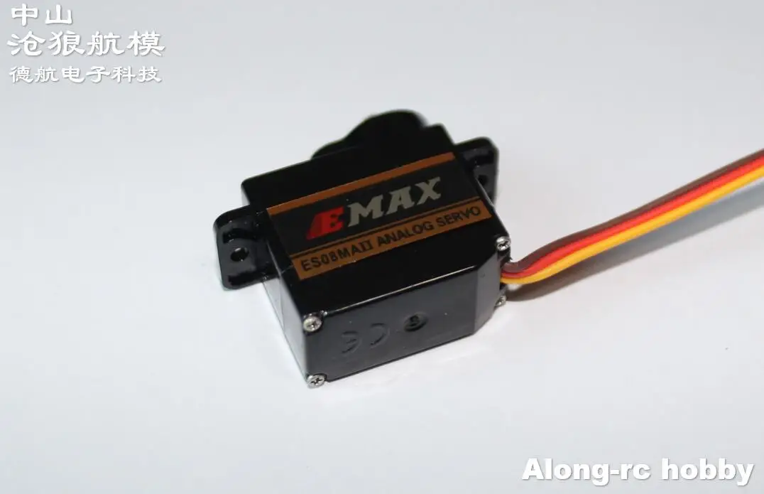 4 pz EMAX ES08MAII 9g 12g Mini Metal Gear Servo Analogico per RC Hobby Auto Barca Elicottero Aereo RC Robot di Ricambio Modello FAI DA TE Parte