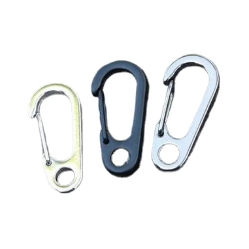 D Shaped Spring Carabiner, D Shaped Paracord Buckle,  Snap Hook Keychain, Water Bottle SF Clip, D1, 5Pcs Lot