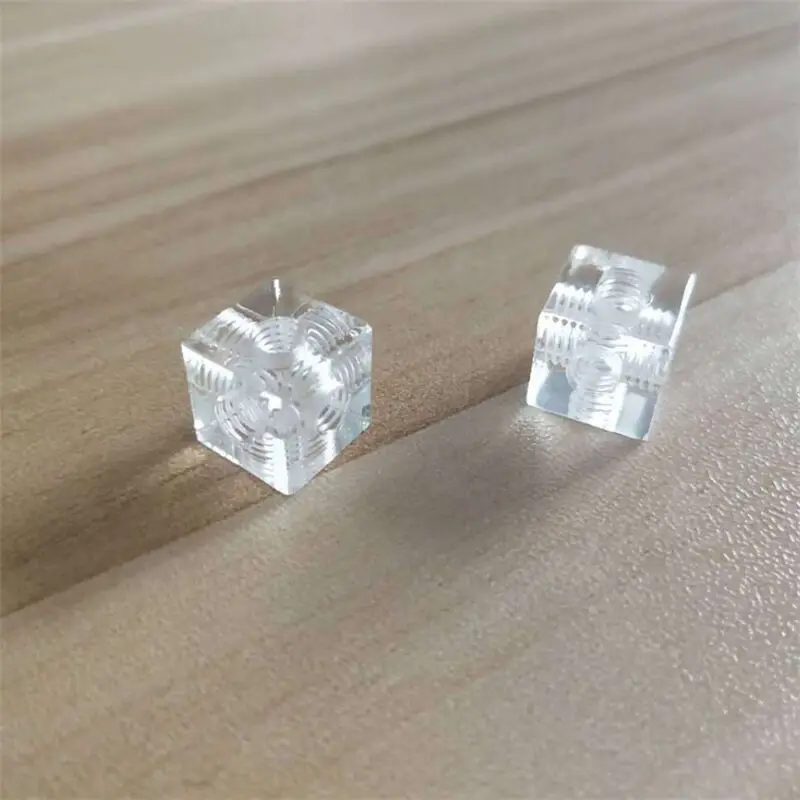 Plexiglass Transparent Acrylic Six Sided Fixed Block Connection Crystal Nut Chassis Components for Electric Stoves Square Dishes