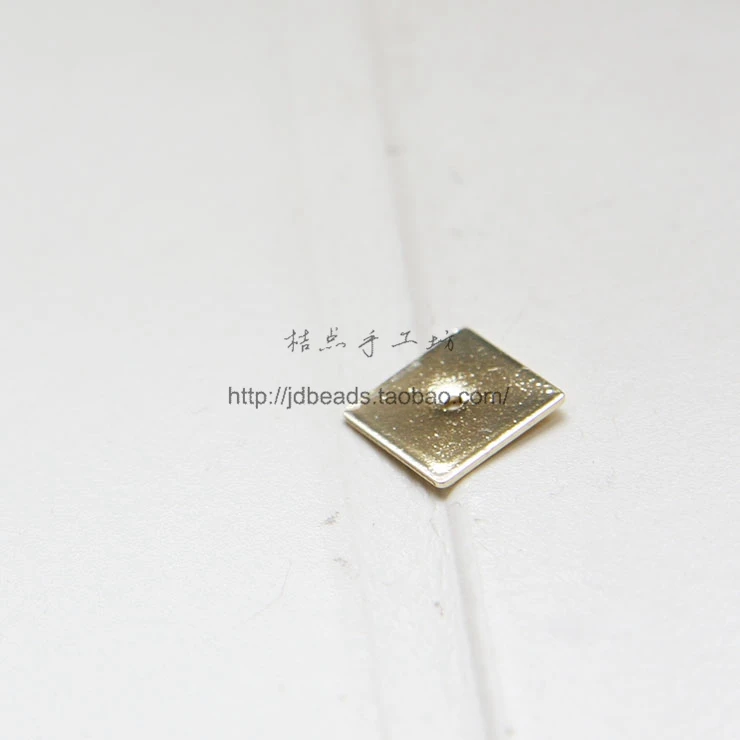 Solid Brass Flat Square Spacer - 10x10mm (3043C)