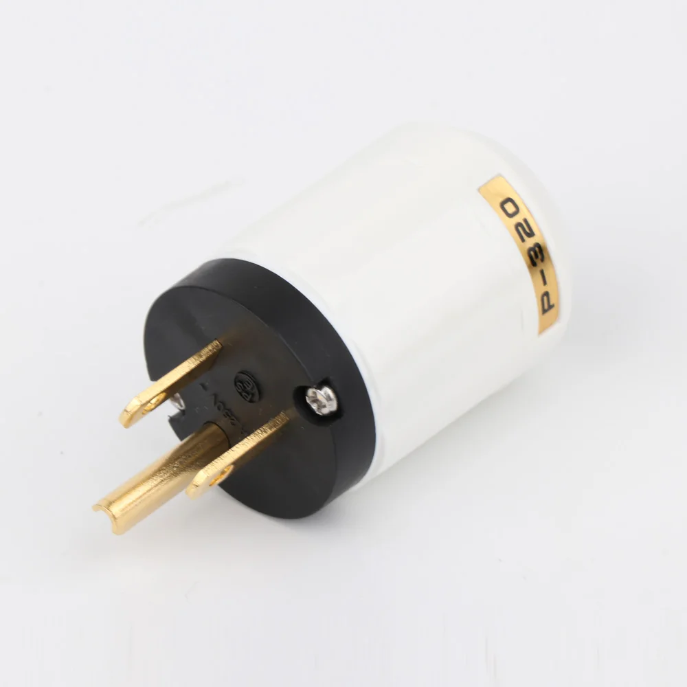 2 stück HIFI P-320/C-320 Kupfer UNS Version Schuko AC Power Stecker Ver IEC Stecker DIY – Detail 17