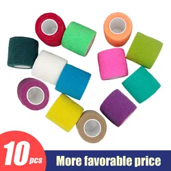 1/10Preferential price Colorful Sport Self Adhesive Elastic Bandage Wrap Tape For Knee Support Pads Finger Ankle Palm Shoulder