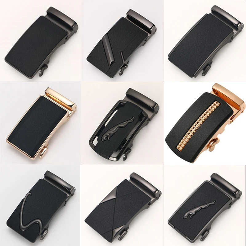 

Dull Polish Automatic Buckle Fashion Men's Business Alloy Automatic Buckle Unique Men Plaque Belt Buckles for3.5cm Ratchet Belts