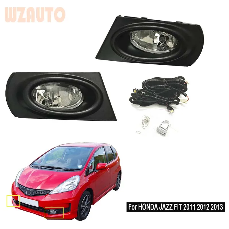 

1set Car Replacement Front Bumper Fog Light For Honda Fit/Jazz GE6 GE8 2011 2012 2013 With Wire Switch Blub Trim Cover