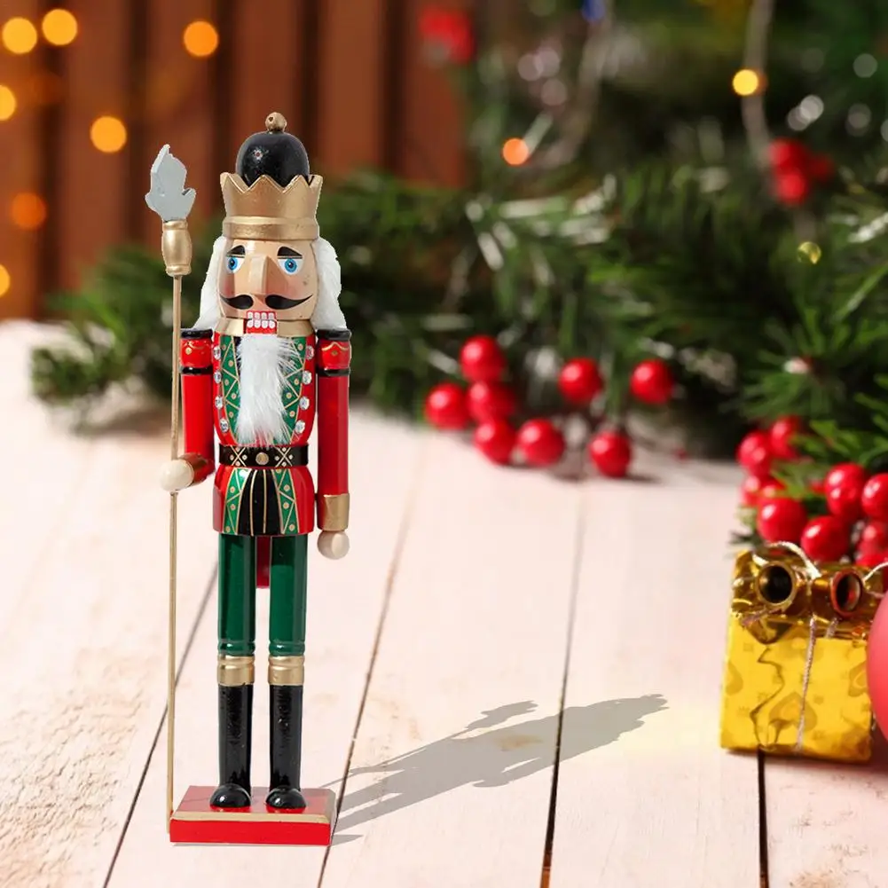 50CM/38CM Christmas Wooden Nutcracker Soldier Jewelry Children's Room Decoration Ornament Christmas Gift Handcraft Nutcracker