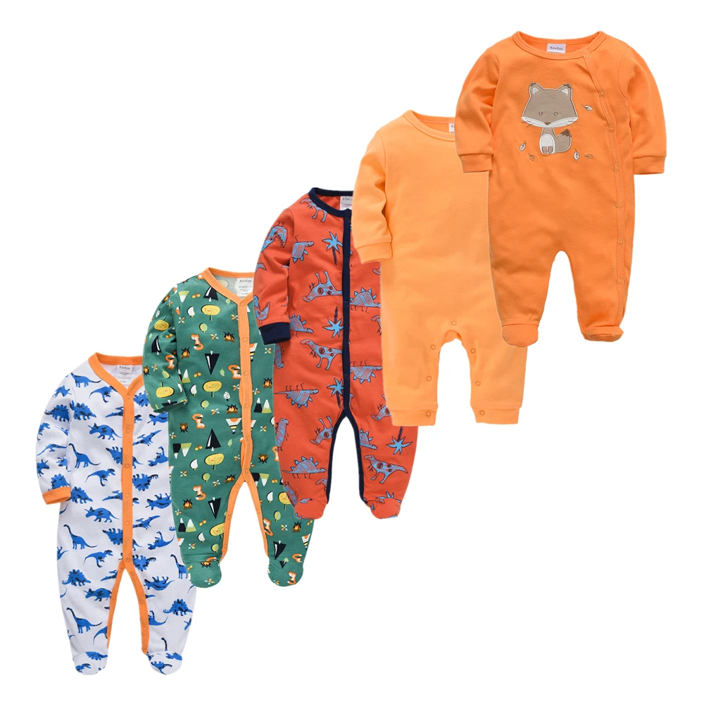 

2020 Girls Pyjamas Rompers Cartoon Roupas Bebe De Infant Baby Clothes Long Sleeve pajamas Toddler Jumpsuits Baby Boy overalls