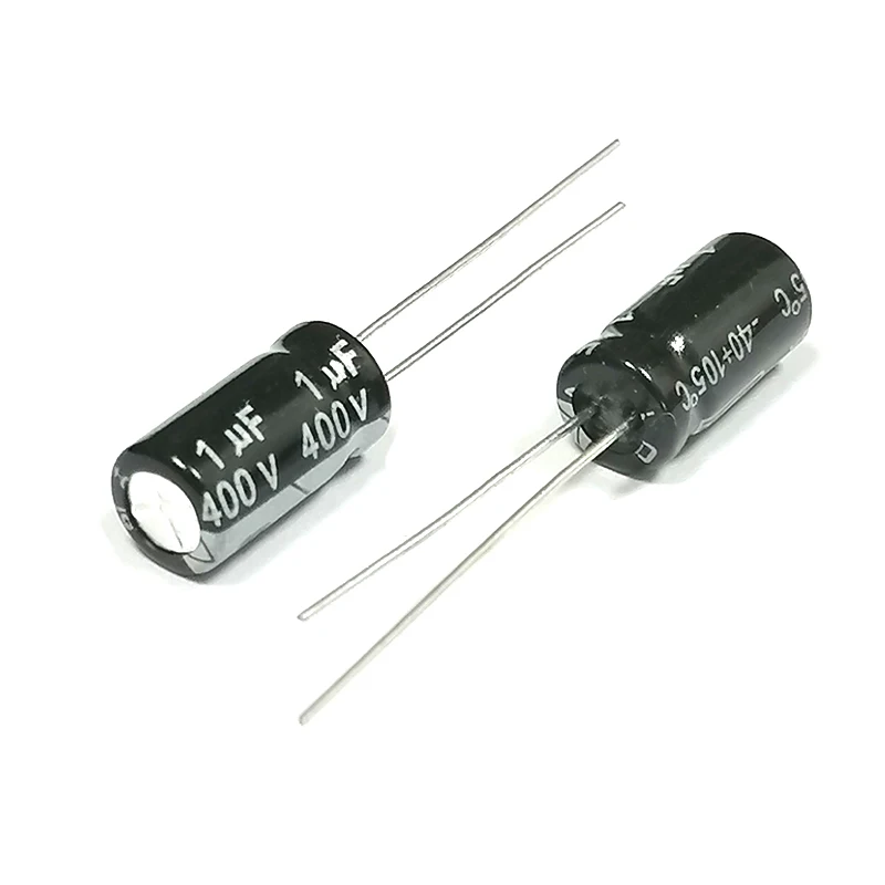 

400v 1uf 6x11mm Aluminum Electrolytic Capacitor 400v1uf 1uf400v 400v1mf 400vdc 400wv 400vdc 1uf 2.2uf 3.3uf 4.7uf 6.8uf 400v