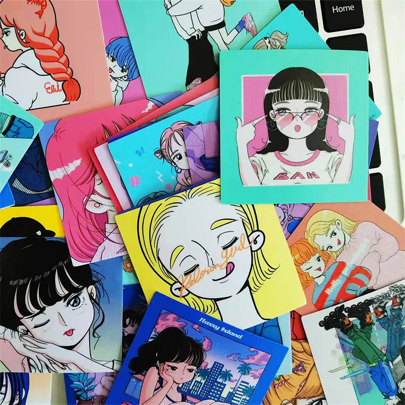 36 قطعة لطيف الدهون زوجين ملصقات Kawaii لطيف ملصقا ملصقات مخصصة مذكرات القرطاسية رقائق سجل القصاصات ملصقات الديكور بها بنفسك