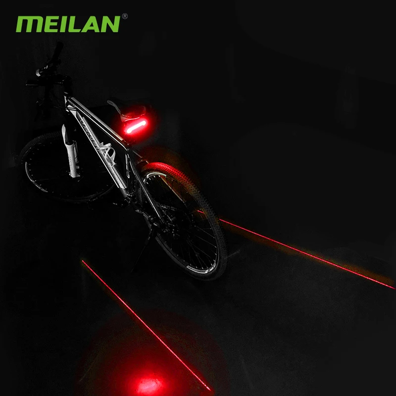 Luz Traseira de Bicicleta Meilan X5 LED USB Recarregável — foto 4