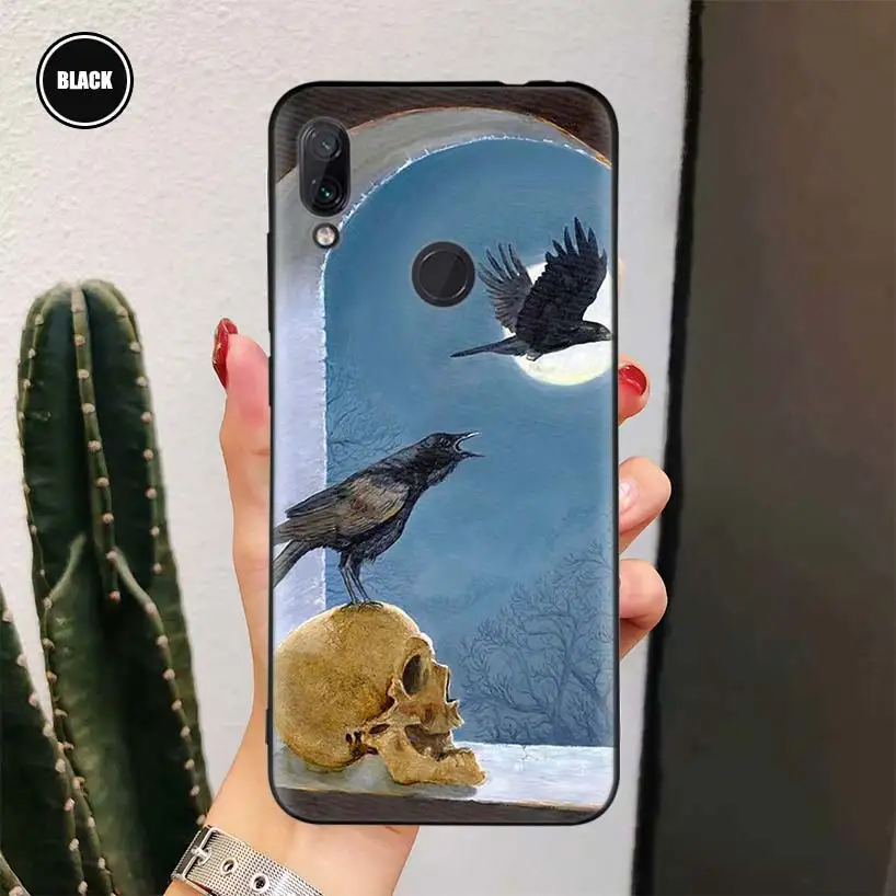 Crow Raven Dark Skull Phone Case For Xioami Mi 11 Lite Poco X3 NFC Pro  Note 10 F1 9 8 10S 10T 9T A1 A2 A3 Cover Coque Shell