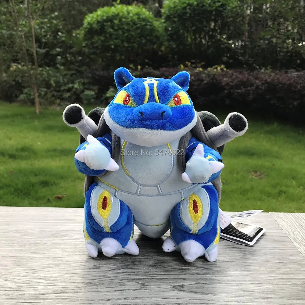 

Высококачественный Покемон Мега бластоза Kyogre предохранитель плюшевая мягкая игрушка мультяшная кукла 8 дюймов