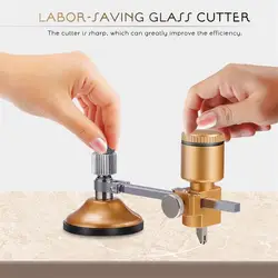 Cortador de diamante Manual para hombres trabajadores, herramienta de 200mm, campana extractora, abridor de agujeros, cortador de vidrio Circular, 1 unidad