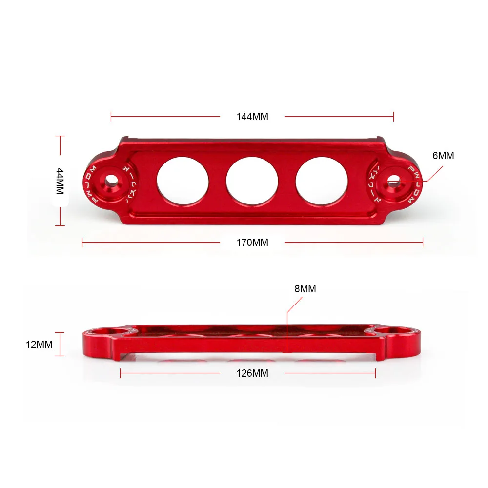 MUGE-JDM-Anodizado Styling Battery Tie Down Hold Bracket Lock, Acessório do carro para Honda Civic CRX 88-00, ACURA INTEGRA, BTD001