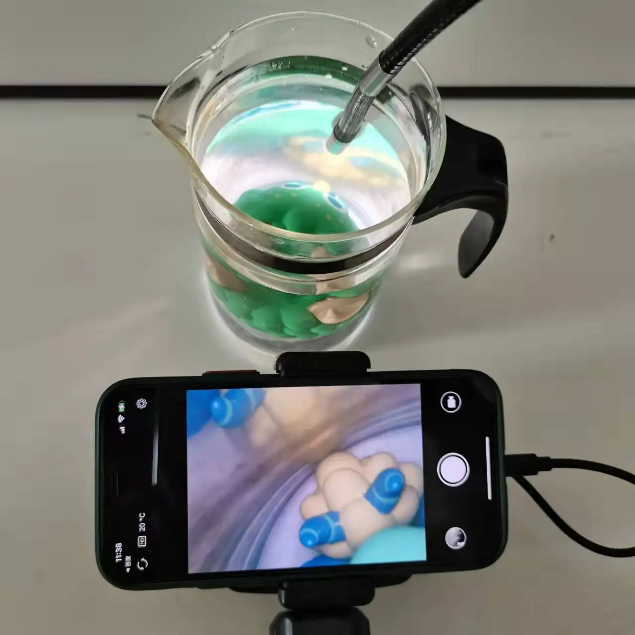 6mm 8mm 360 Degree Rotation Industrial Automotive Endoscope Camera HD Steering Sewer Borescope Waterproof for iOS Iphone Android