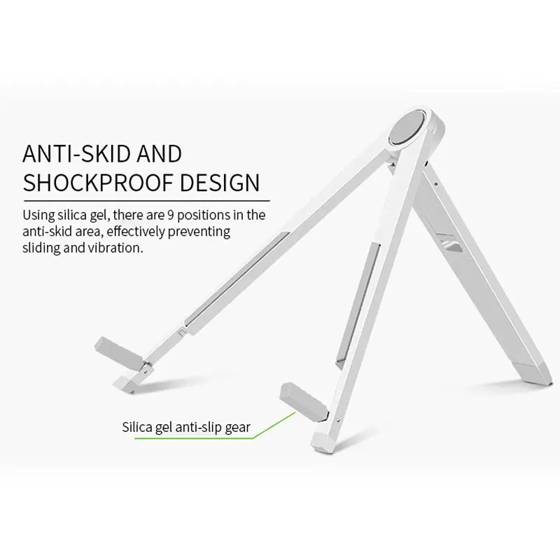 ขาตั้งกล้องปรับได้ Anti-Slip แท็บเล็ตผู้ถือขาตั้งอลูมิเนียมอัลลอยด์สำหรับ iPad 2018 Air Pro Mipad 4 Samsung Galaxy riser Mount