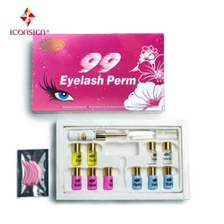 99 Lashes Perming Kit Longer Curling Eyelash Lift Perm Solution Cleanser Fixation Collagen Glue Growth Full Set