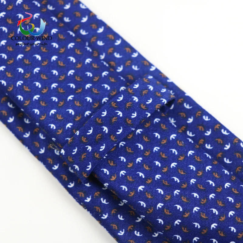 Mens Cotton Neck Ties Anchor Flower Printed Adult 6CM Handmade Neckwear Soft Casual Cravat Party Club Pub Suit Gift