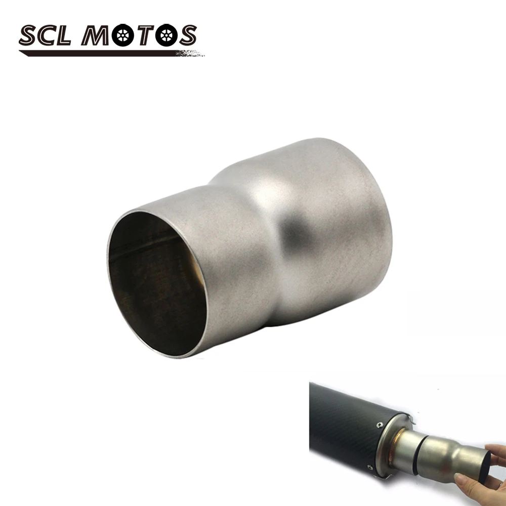 

Переходник для выхлопной трубы SCL MOTO, переходник из нержавеющей стали для выхлопной трубы мотоцикла от 60 мм до 51 мм