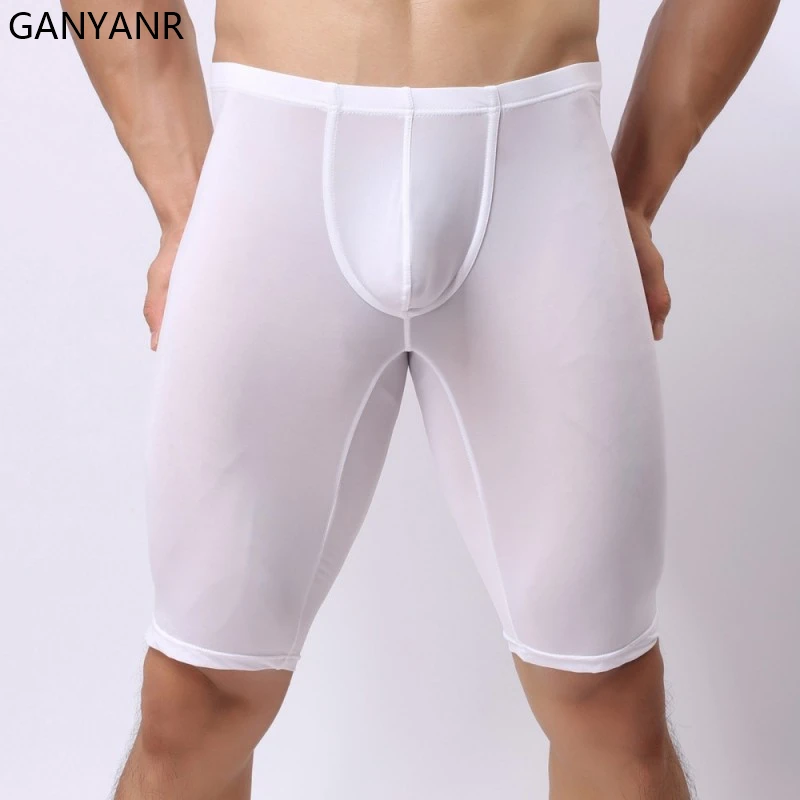 GANYANR Compressione Shorts Running Calzamaglia Uomini Palestra Abbigliamento Sportivo Leggings di Fitness Sexy Pelli Da Jogging Basket Atletica