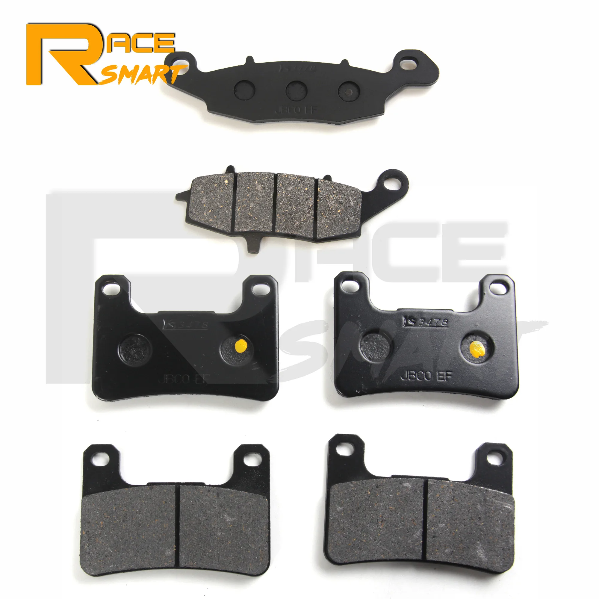 3 Pairs Motorcycle Front Rear Brake Disc Pads Pad Accessories For SUZUKI M1800 RZ With Handlebar Cowling 2007-2013 VZR1800 07-13