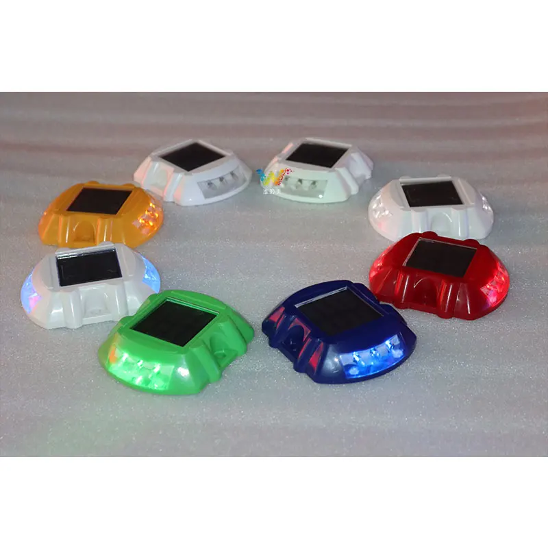 Colored Plastic Pathway Deck Dock Park Garden Backyard Landscape Balcony Butterfly Horseshoe Flash Light Solar Road Stud