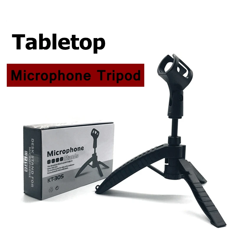 

Tabletop Adjustable Condenser Microphone Tripod Foldable Holder Wireles Microphone Stand For Computer Recording Mic Stands