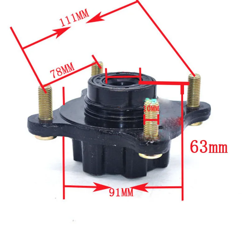 6hole فرامل عجلات قرص ريم المحور صالح للصين ATV 110cc 125cc 150cc 200cc 250cc دراجة رباعية سكوتر أجزاء