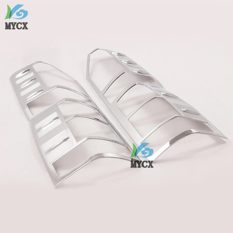 

Car Styling Chrome Rear Tail Light Lamp Taillight Cover Trim Frame Sticker 2pcs For Toyota HiAce Granvia H300 2019 2020