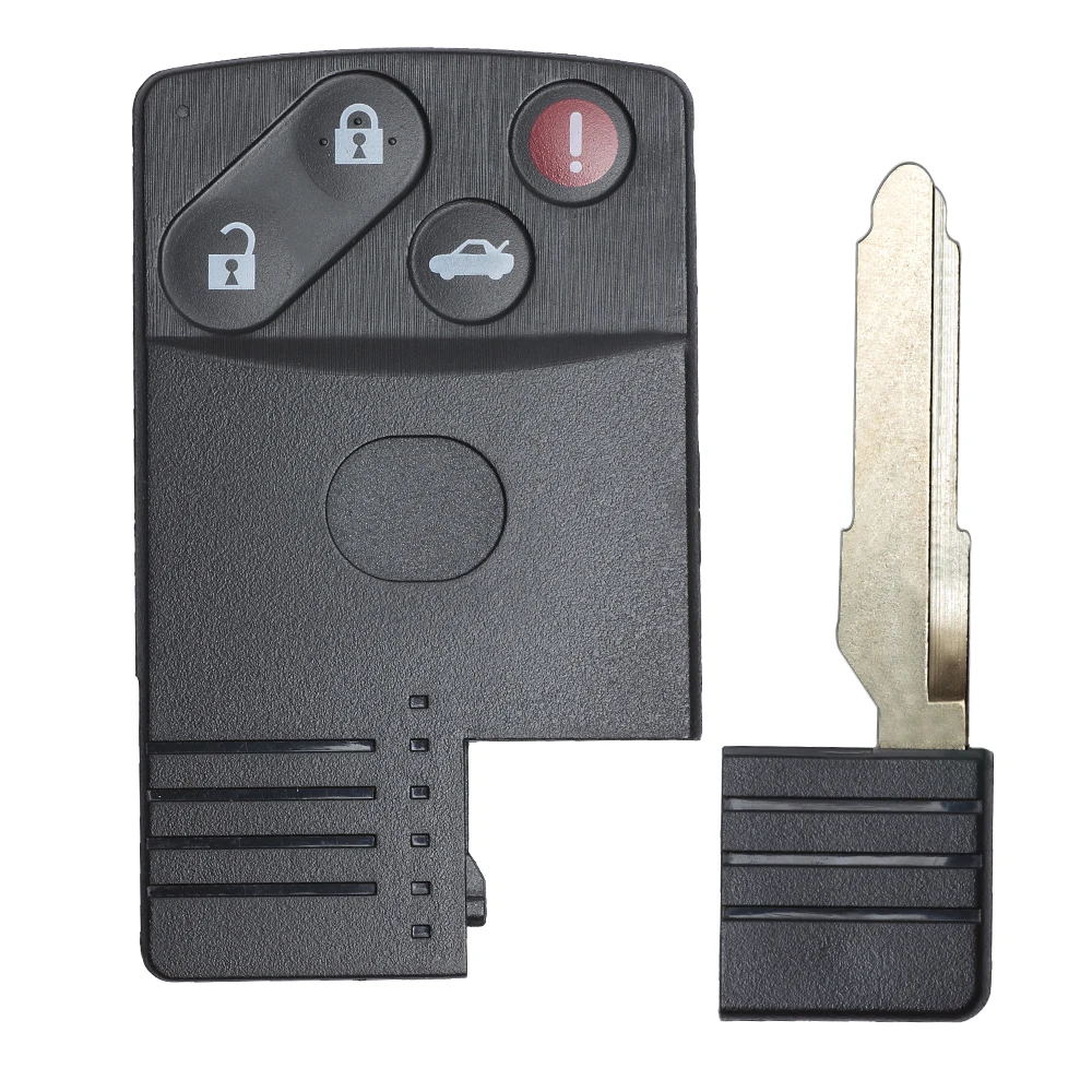 DIYKEY 2 / 3 / 4 przycisk Smart Card obudowa pilota bez kluczyka Case Fob dla MAZDA 5 6 CX-7 CX-9 RX8 Miata S10016-D / S10017-D / S10018-D