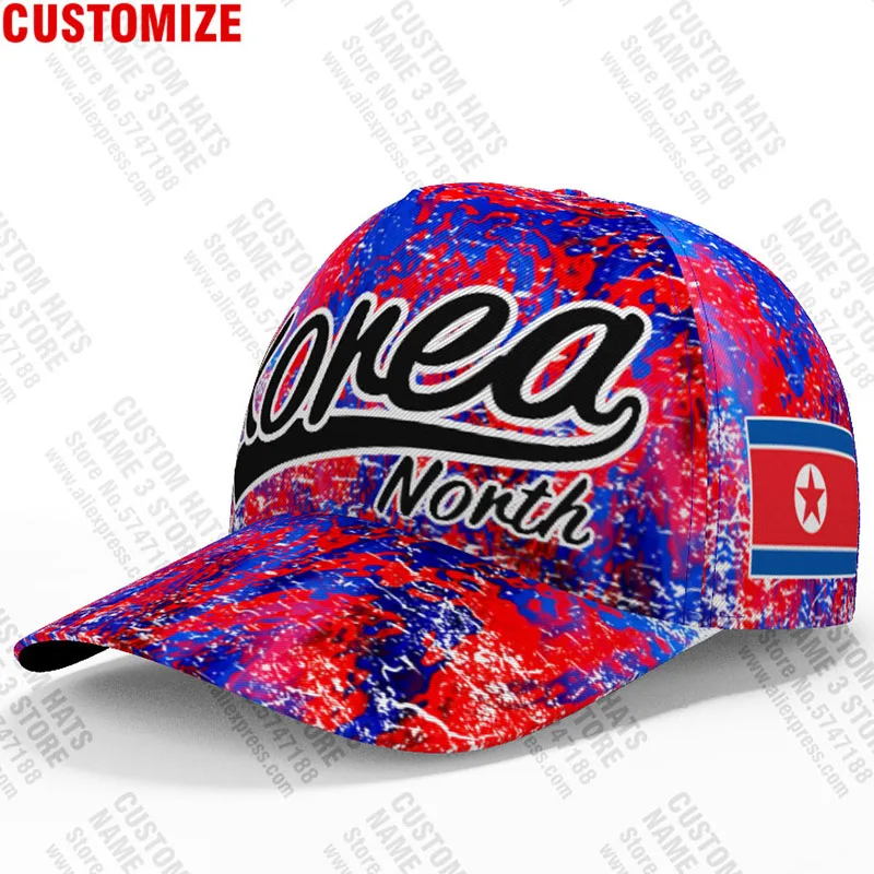 North Korea Baseball Caps Free 3d Custom Made Name Number Team Logo Kp Hats Prk Country Travel Korean Nation Dprk Flags Headgear